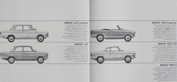 BMW Modelprogram 1963 Carbrochure (5389)